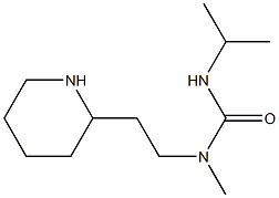 1-methyl-1-[2-(piperidin-2-yl)ethyl]-3-propan-2-ylurea Structure