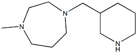 1-methyl-4-(piperidin-3-ylmethyl)-1,4-diazepane Structure