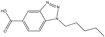 1-pentyl-1H-1,2,3-benzotriazole-5-carboxylic acid Structure