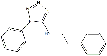 1-phenyl-N-(2-phenylethyl)-1H-1,2,3,4-tetrazol-5-amine 구조식 이미지