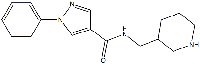 1-phenyl-N-(piperidin-3-ylmethyl)-1H-pyrazole-4-carboxamide Structure