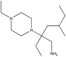 1-piperazineethanamine, beta,4-diethyl-beta-(2-methylbutyl)- Structure