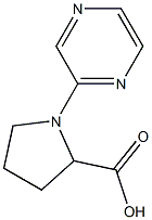 1-pyrazin-2-ylpyrrolidine-2-carboxylic acid 구조식 이미지
