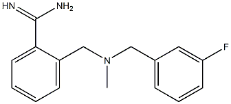 2-({[(3-fluorophenyl)methyl](methyl)amino}methyl)benzene-1-carboximidamide 구조식 이미지