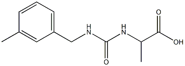 2-({[(3-methylbenzyl)amino]carbonyl}amino)propanoic acid Structure