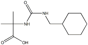 2-({[(cyclohexylmethyl)amino]carbonyl}amino)-2-methylpropanoic acid Structure