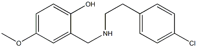 2-({[2-(4-chlorophenyl)ethyl]amino}methyl)-4-methoxyphenol Structure
