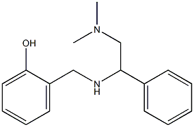 2-({[2-(dimethylamino)-1-phenylethyl]amino}methyl)phenol Structure