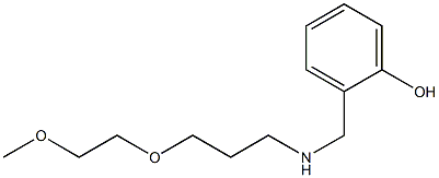 2-({[3-(2-methoxyethoxy)propyl]amino}methyl)phenol 구조식 이미지