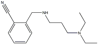 2-({[3-(diethylamino)propyl]amino}methyl)benzonitrile 구조식 이미지