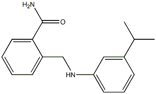 2-({[3-(propan-2-yl)phenyl]amino}methyl)benzamide Structure