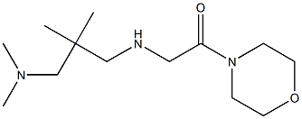 2-({2-[(dimethylamino)methyl]-2-methylpropyl}amino)-1-(morpholin-4-yl)ethan-1-one Structure