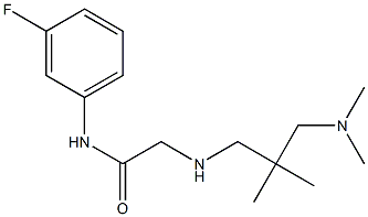 2-({2-[(dimethylamino)methyl]-2-methylpropyl}amino)-N-(3-fluorophenyl)acetamide Structure