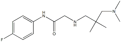 2-({2-[(dimethylamino)methyl]-2-methylpropyl}amino)-N-(4-fluorophenyl)acetamide 구조식 이미지