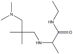 2-({2-[(dimethylamino)methyl]-2-methylpropyl}amino)-N-ethylpropanamide 구조식 이미지