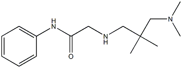 2-({2-[(dimethylamino)methyl]-2-methylpropyl}amino)-N-phenylacetamide Structure