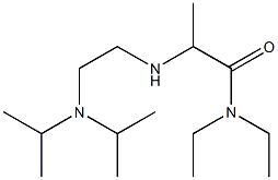 2-({2-[bis(propan-2-yl)amino]ethyl}amino)-N,N-diethylpropanamide 구조식 이미지
