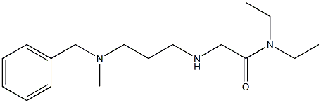 2-({3-[benzyl(methyl)amino]propyl}amino)-N,N-diethylacetamide Structure