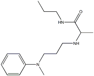 2-({3-[methyl(phenyl)amino]propyl}amino)-N-propylpropanamide 구조식 이미지