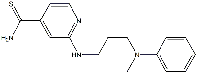 2-({3-[methyl(phenyl)amino]propyl}amino)pyridine-4-carbothioamide 구조식 이미지