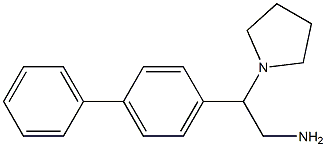 2-(1,1'-biphenyl-4-yl)-2-pyrrolidin-1-ylethanamine Structure