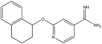 2-(1,2,3,4-tetrahydronaphthalen-1-yloxy)pyridine-4-carboximidamide Structure
