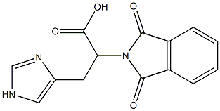2-(1,3-dioxo-2,3-dihydro-1H-isoindol-2-yl)-3-(1H-imidazol-4-yl)propanoic acid 구조식 이미지
