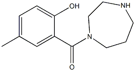 2-(1,4-diazepan-1-ylcarbonyl)-4-methylphenol 구조식 이미지