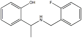 2-(1-{[(2-fluorophenyl)methyl]amino}ethyl)phenol 구조식 이미지