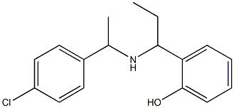 2-(1-{[1-(4-chlorophenyl)ethyl]amino}propyl)phenol Structure