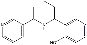 2-(1-{[1-(pyridin-3-yl)ethyl]amino}propyl)phenol 구조식 이미지