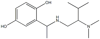 2-(1-{[2-(dimethylamino)-3-methylbutyl]amino}ethyl)benzene-1,4-diol Structure