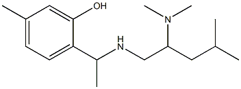 2-(1-{[2-(dimethylamino)-4-methylpentyl]amino}ethyl)-5-methylphenol 구조식 이미지