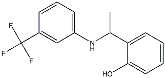 2-(1-{[3-(trifluoromethyl)phenyl]amino}ethyl)phenol Structure