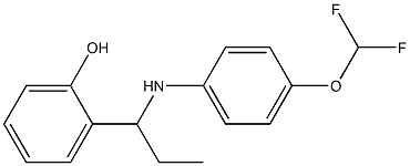 2-(1-{[4-(difluoromethoxy)phenyl]amino}propyl)phenol 구조식 이미지