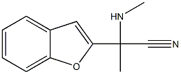 2-(1-benzofuran-2-yl)-2-(methylamino)propanenitrile Structure