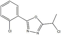 2-(1-chloroethyl)-5-(2-chlorophenyl)-1,3,4-oxadiazole Structure