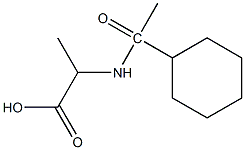 2-(1-cyclohexylacetamido)propanoic acid 구조식 이미지