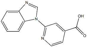 2-(1H-1,3-benzodiazol-1-yl)pyridine-4-carboxylic acid Structure