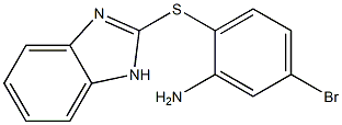 2-(1H-1,3-benzodiazol-2-ylsulfanyl)-5-bromoaniline 구조식 이미지