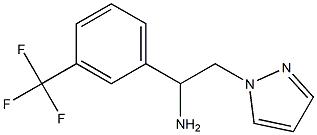 2-(1H-pyrazol-1-yl)-1-[3-(trifluoromethyl)phenyl]ethanamine 구조식 이미지