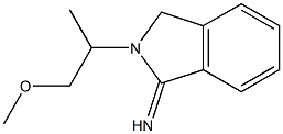 2-(1-methoxypropan-2-yl)-2,3-dihydro-1H-isoindol-1-imine Structure