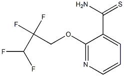 2-(2,2,3,3-tetrafluoropropoxy)pyridine-3-carbothioamide 구조식 이미지
