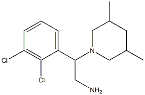 2-(2,3-dichlorophenyl)-2-(3,5-dimethylpiperidin-1-yl)ethan-1-amine 구조식 이미지