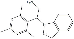 2-(2,3-dihydro-1H-indol-1-yl)-2-(2,4,6-trimethylphenyl)ethan-1-amine Structure