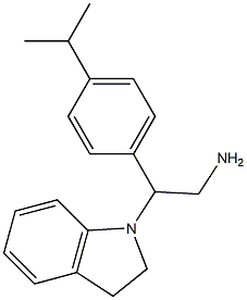 2-(2,3-dihydro-1H-indol-1-yl)-2-[4-(propan-2-yl)phenyl]ethan-1-amine Structure