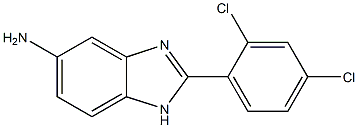 2-(2,4-dichlorophenyl)-1H-1,3-benzodiazol-5-amine 구조식 이미지