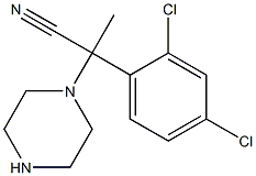 2-(2,4-dichlorophenyl)-2-(piperazin-1-yl)propanenitrile 구조식 이미지