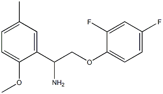 2-(2,4-difluorophenoxy)-1-(2-methoxy-5-methylphenyl)ethanamine Structure