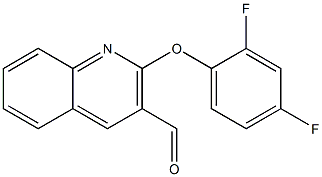 2-(2,4-difluorophenoxy)quinoline-3-carbaldehyde 구조식 이미지